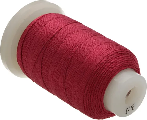 Miniatura 32 de The Beadsmith Cordón de seda pura – Castaño, tamaño E (0.325 mm/0.0128"), 200 yardas (600 pies), carrete de 1/2 onza