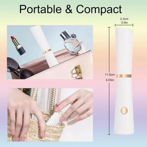 Miniatura 8 de Lámpara UV de mano para uñas de gel, mini luz de uñas portátil, inalámbrica, recargable por USB, luz LED UV, secador de uñas para secado rápido