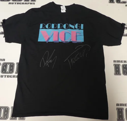 Rocky Romero & Trent Roppongi Vice Signed New Japan Pro Wrestling Shirt COA RPG - Autographed Wrestling Miscellaneous Items