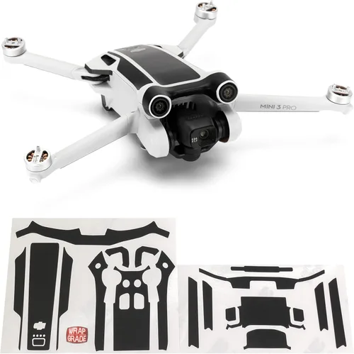 Miniatura 15 de WRAPGRADE Pegatinas de piel compatibles con DJI Mini 3 Pro Color de acento (verde militar)