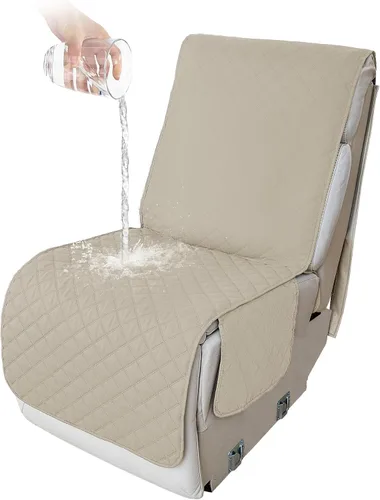 Miniatura 58 de HDCAXKJ Fundas de sofá seccional reclinable 100% impermeable, forma de L, funda de sofá reclinable lavable acolchada suave para mascotas, perro
