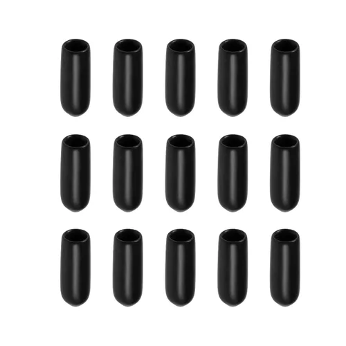 Miniatura 13 de Tapa protectora de rosca de tornillo, tapas de goma [para tornillo, perno] - 1/2" ID/negro/50pcs