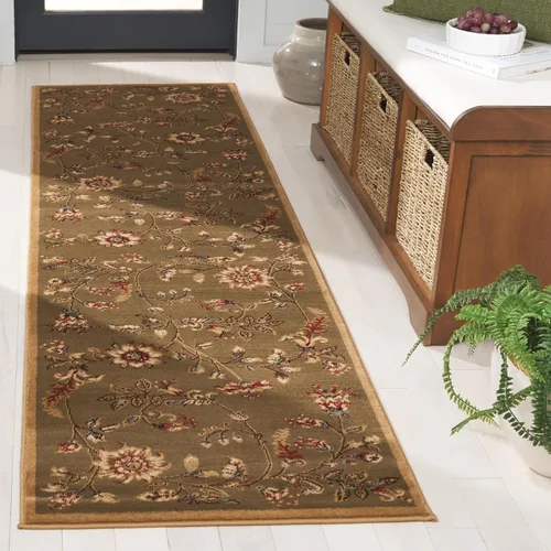 Miniatura 12 de SAFAVIEH - Alfombra de acento de la colección Lyndhurst, 3'3" x 5'3", color negro y multi, diseño floral tradicional, no desprende pelusa y de fácil