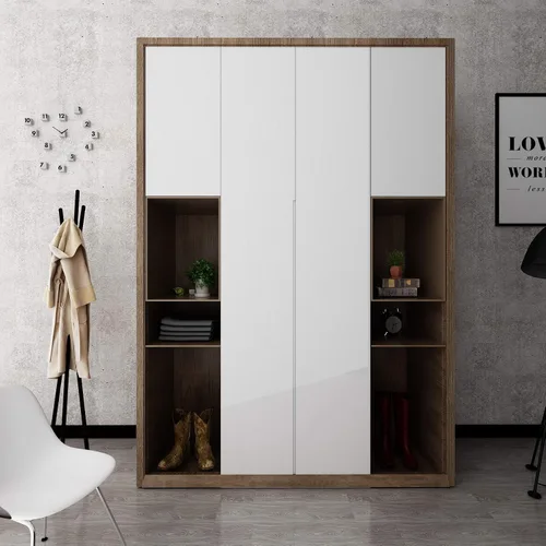 Miniatura 5 de VEELIKE Papel de contacto blanco de 15.74 x 354.33 pulgadas, papel tapiz extraíble con purpurina brillante para despegar y pegar, cubierta