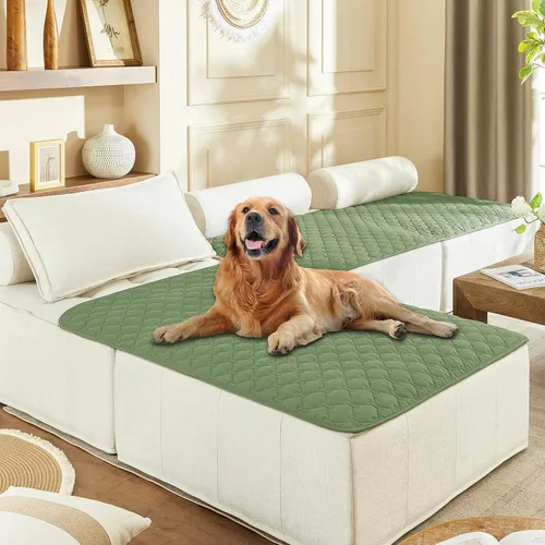Miniatura 28 de gogobunny Manta 100% Impermeable de Doble Cara para Perros, Cubierta Suave para Cama de Mascotas, Reversible, Protege Muebles, Sillón, Sofá, Coche