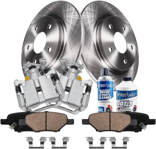 Miniatura 26 de Detroit Axle - Rotores de freno para Chrysler 200 2015 2016 2017, Rotores de freno de disco de reemplazo: 12.01" pulgadas delantero y 10.95