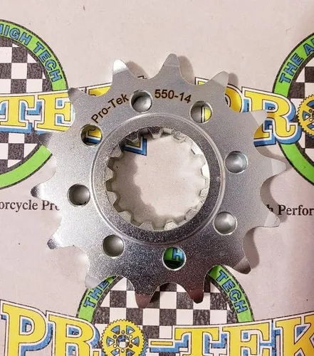 Miniatura 2 de Pro-tek Yamaha FZ-08 piñón delantero 520 paso 14T 2010 2011 2012 2013 2014 2015 FZ08 FZ 08 (conversión de 520) (14T)