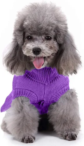 Miniatura 3 de Chborchicen - Suéteres de punto para perros pequeños, suéter de punto para mascotas, gatos, cálido, sudadera para perro, ropa de invierno, suéter