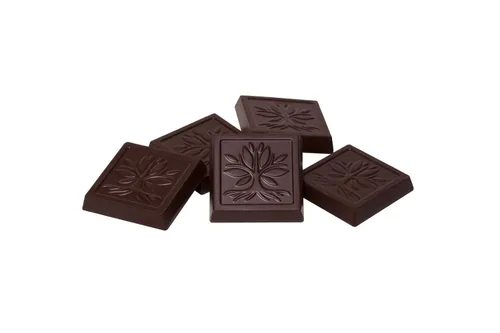 Miniatura 4 de American Heritage Chocolate, Cuadrados de degustación artesanal, 57% de cacao, chocolate negro con toques de vainilla, naranja y canela en un solo