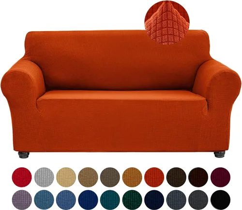 Miniatura 40 de Joccun Funda Elástica para Silla Sofá, Funda de Sofá de 1 Pieza Tela Jacquard de Spandex con Parte Inferior Elástica, Protector de Muebles Lavable