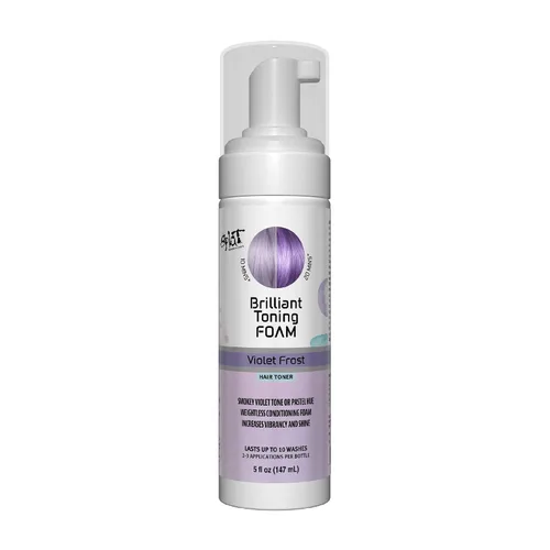 Miniatura 6 de Splat Espuma tonificante brillante, rubio platino, 5 onzas, el tóner para el cabello dura hasta 10 lavados, la espuma acondicionadora ligera aumenta