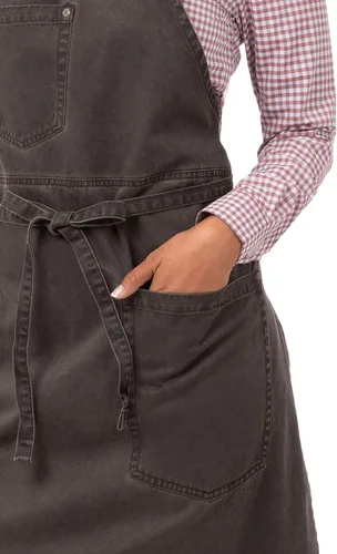 Miniatura 3 de Chef Works Delantal con babero unisex Dorset, Peltre
