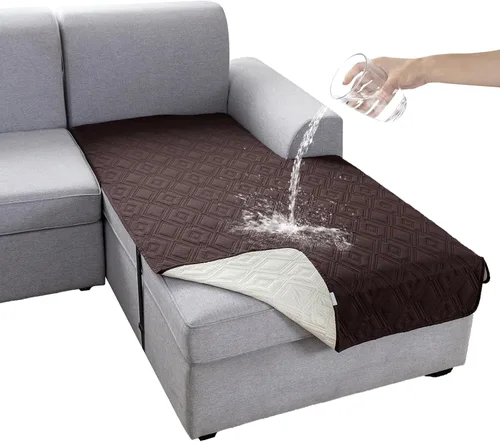 Miniatura 41 de Genina Juego de 2 Fundas de Reposabrazos para Sofá 100% Impermeables, Fundas para Reposabrazos de Sofá, Sillón, Protectores Antideslizantes