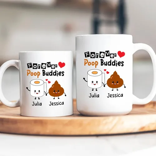Miniatura 6 de Taza de cerámica personalizada con texto en inglés «Because Of You I Laugh A Little Harder Cry A Little Less And A Lot More», taza de café