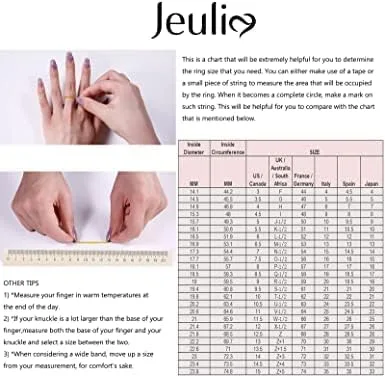 Miniatura 8 de Jeulia Anillo de plata de ley para mujer, con forma de corazón, dos tonos, con incrustaciones de alas de ángel, para parejas, boda, compromiso