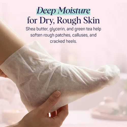 Miniatura 5 de SpaLife Mascarilla hidratante para pies Envoltura para pies con grietas secas, tratamiento de reparación intensiva Botines suavizantes de aceite