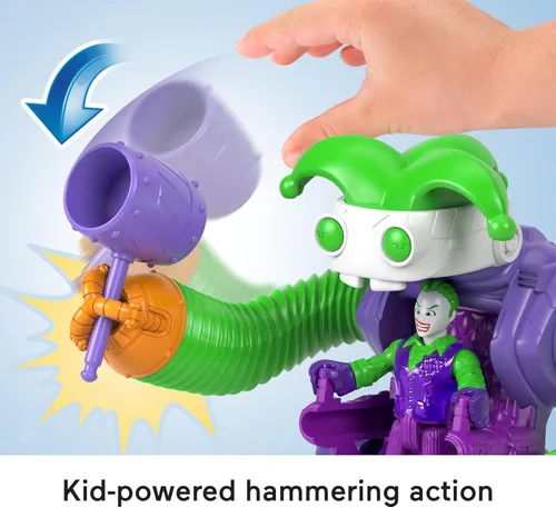 Miniatura 5 de DC Super Friends Fisher-Price Imaginext El juguete de Robot de batalla de El Joker con figura articulable y luces para juego de simulación