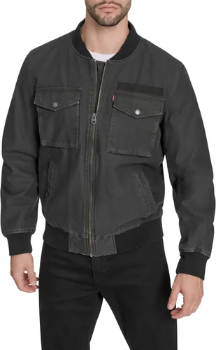 Miniatura 30 de Levi's MA-1 Flight chamarra satinada sin relleno para hombre