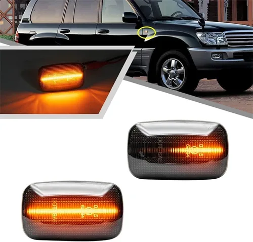 Miniatura 3 de Luz LED para guardabarros lateral compatible con Toyota LCruiser serie 100/70/80 compatible con Lexus LX470 LCruiser Prado 90 Series FJ Cruiser