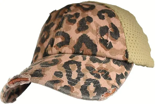 Miniatura 2 de Gorra de béisbol C.C con hueco para la coleta, ajustable, gorra de malla