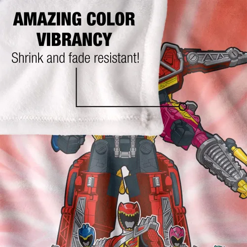 Miniatura 4 de Power Rangers Dino Ranger - Manta con licencia oficial de tacto sedoso, súper suave, 50 x 60 pulgadas