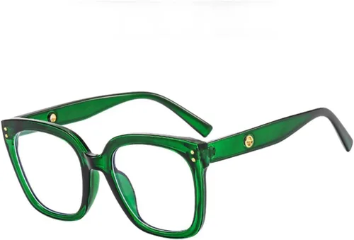Miniatura 9 de Shiratori Lentes de bloqueo de luz azul, rectangular, elegante, aspecto preppy, marco multicolor para mujeres y hombres
