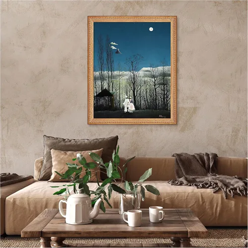 Miniatura 321 de A&T ARTWORK Campo de trigo con cipreses de Van Gogh Las reproducciones de arte clásico mundial, impresiones en lienzo giclée para decoración