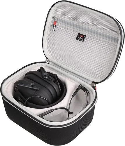 Miniatura 2 de FBLFOBELI Hard Case for Walker's Razor Slim/Howard Leight Shooting Ear Protection Electronic Shooting Muffs Earmuff Negro