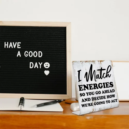 Miniatura 3 de Letreros de escritorio divertidos para mujeres y hombres de oficina, decoración humorística de trabajo para cubículos, decoración de mesa de oficina