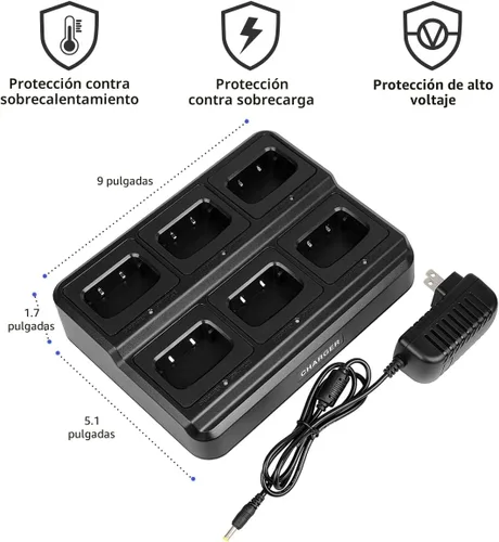 Miniatura 2 de pxton Walkie talkies para adultos de largo alcance con auricular mejorado, radios walkie talkies recargables portátiles de dos vías con cargador