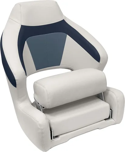 Miniatura 5 de Wise BM3338-986 Premier Series Pontoon XL - Asiento de cubo con soporte abatible, platino/Spectra azul marino/cobalto