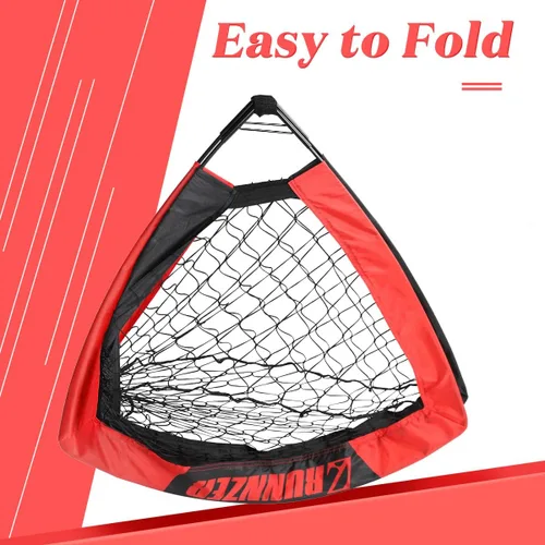 Miniatura 3 de L RUNNZER Portería de fútbol para niños, red de fútbol desplegable para patio trasero, juego de 2 con funda de transporte portátil