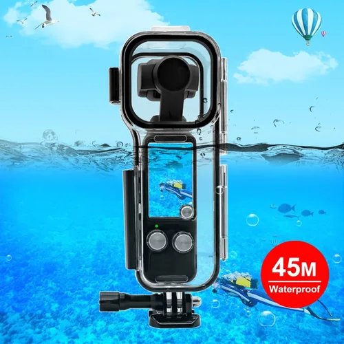 Miniatura 2 de PULUZ Funda de buceo para DJI Osmo Pocket 3 Funda impermeable PC carcasa protectora 147.6 ft/147 pies cubierta de buceo submarino con accesorios