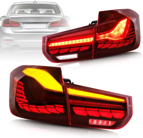 VLAND - Luces traseras secuenciales OLED completas compatibles con [BMW M3 / 3 Series F30 F35 F80 Sedan 6ª generación 2012 2013 2014 2015 2016 2017