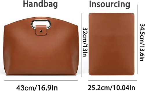 Miniatura 7 de El juego de 2 piezas: sofisticado juego de laptop y bolso de mano de cuero impermeable para negocios, bolso grueso para computadora portátil, juego