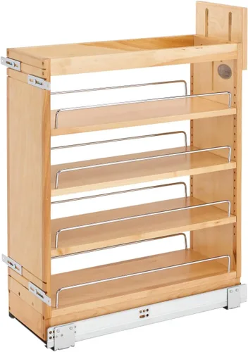 Miniatura 11 de Rev-A-Shelf Organizador de almacenamiento extraíble de 11" para gabinetes de cocina/baño con tiradores de cierre suave de extensión completa