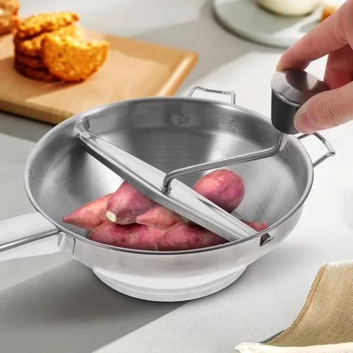 Miniatura 7 de BESTonZON Molino de alimentos de acero inoxidable – Molino giratorio de alimentos para mermeladas, salsa de tomate, puré de manzana, puré de papas