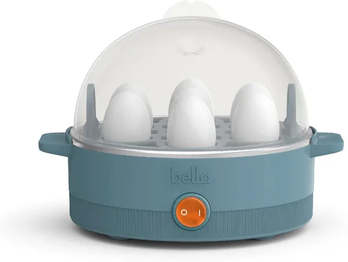 Miniatura 10 de Olla de huevos BELLA, hervidor rápido y escalfador, preparación de comidas esencial, tamaño familiar: prepara hasta 7 huevos grandes hervidos, tapa
