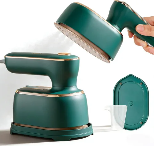 Vaporizador de Viaje para Ropa - Planchas de Vapor Pequeñas de 1000W Plegables para Eliminación de Arrugas, Mini Vaporizador Portátil Compacto para