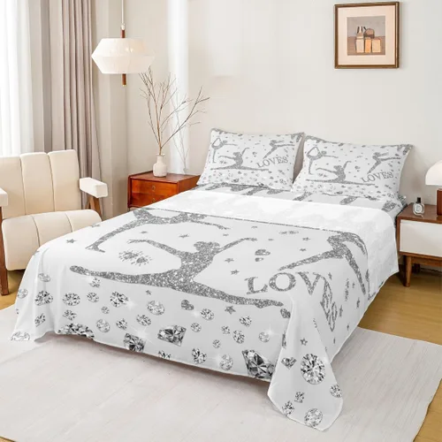 Miniatura 38 de Erosebridal Juego de sábanas de gimnasia para niñas y niños, tamaño individual, juego de sábanas de teñido anudado arcoíris, juego de ropa de cama