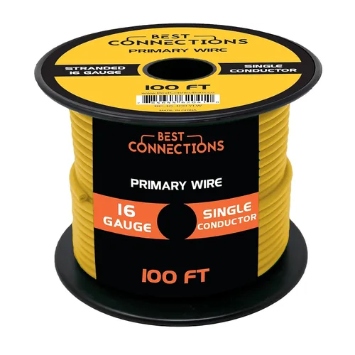 Miniatura 36 de BEST CONNECTIONS Cable primario automotriz – 100 pies (varias opciones de color) Ideal para remolques, altavoces y circuitos de iluminación Verde