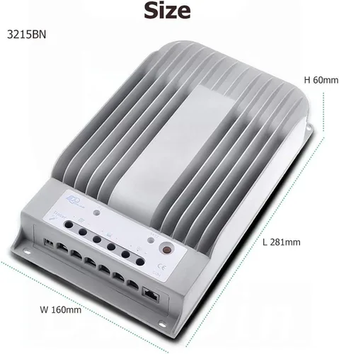 Miniatura 8 de EPEVER Tracer 3215BN 30A MPPT Controlador 12V/24V Auto, Max 150V, 390W/780W Entrada con pantalla LCD para batería sellada, de gel, de plomo-ácido