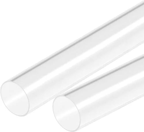 Miniatura 9 de MECCANIXITY Tubo acrílico transparente rígido redondo 18 mm (0.7 ") ID 20 mm (0.8 ") OD 18" para lámparas y linternas, sistema de refrigeración por