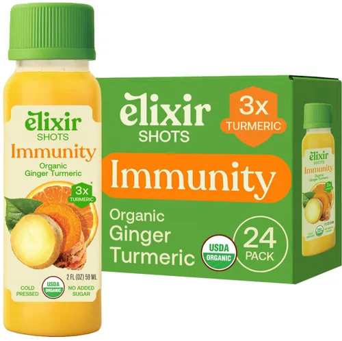 Miniatura 14 de Elixir Shots Energy Wellness Shot con ingredientes 100% orgánicos, matcha, naranja, menta, vinagre de sidra de manzana, prensado en frío, sin