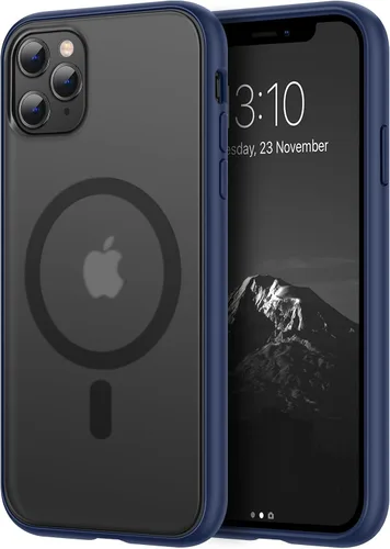 Miniatura 13 de TENDLIN Compatible con iPhone 11 Pro Funda translúcida mate con parte trasera dura de silicona suave cómoda (negro)