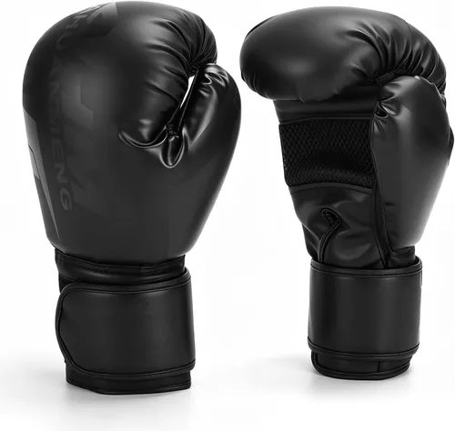Miniatura 10 de Guantes de entrenamiento de boxeo Guantes para saco de boxeo para mujeres y adultos, Guantes profesionales a prueba de golpes para entrenamiento