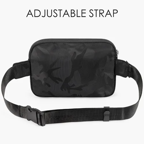 Miniatura 42 de ZORFIN Riñonera para mujeres y hombres, riñonera de moda con correa ajustable para exteriores, entrenamiento, viajes, casual, correr, senderismo