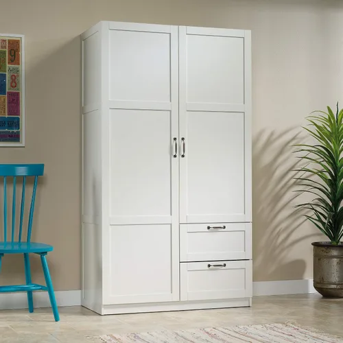 Miniatura 2 de Gabinete de almacenamiento Sauder Select multiusos para dormitorio, clóset, despensa, con cajones de almacenamiento y barra colgante, en acabado