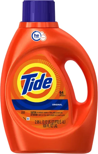 Miniatura 28 de Tide Detergente líquido para ropa, original, 100 cargas, 146 onzas líquidas, compatible con alta eficiencia