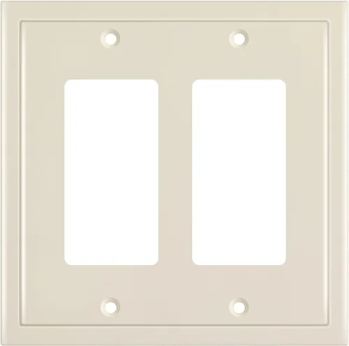 Miniatura 80 de Henne Bery Placa decorativa de pared con borde moderno, tapa de tomacorriente para cubrir enchufe, aleación de zinc maciza duradera